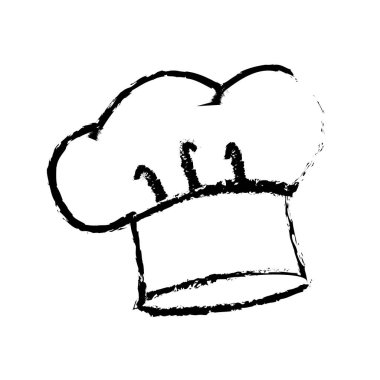 şapka şef çizilmiş Aksesuar simgesi