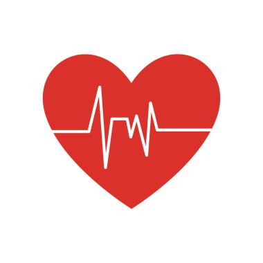 sağlıklı kalp sembol izole simgesi