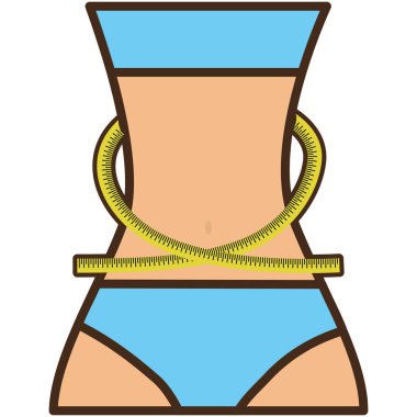 kadın vücut fitness simgesi