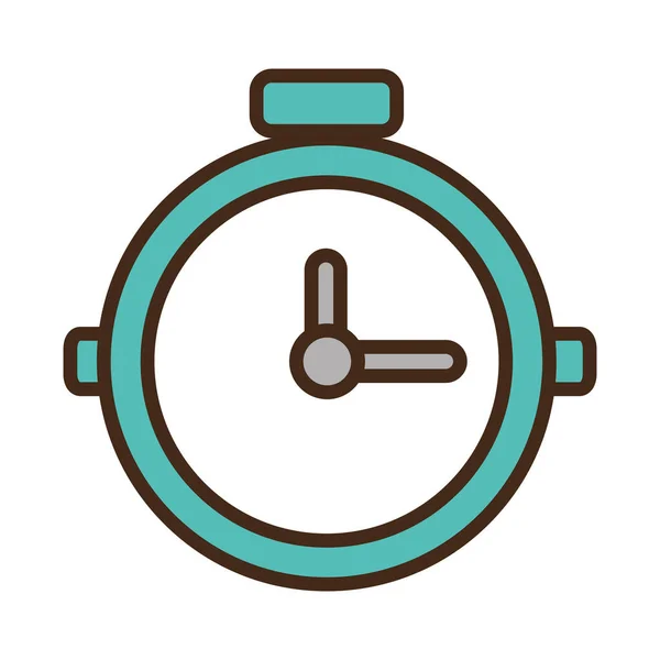 Reloj cronómetro icono aislado — Vector de stock