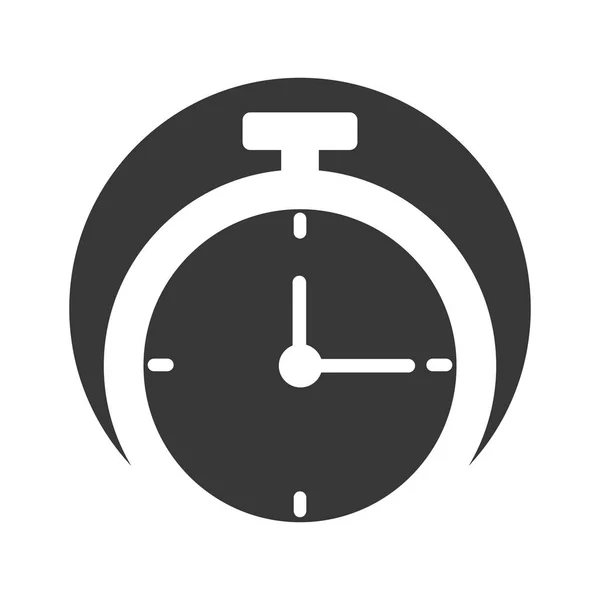 Ikona na białym tle chronometru zegarek — Wektor stockowy