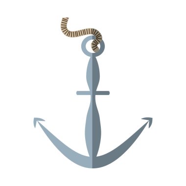cartoon anchor steel nautical symbol clipart