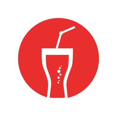 Cam bardak kabarcıklar saman anahat renk çemberi ile