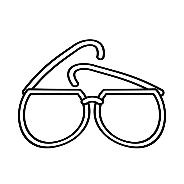 Очертания солнцезащитные очки — стоковый вектор