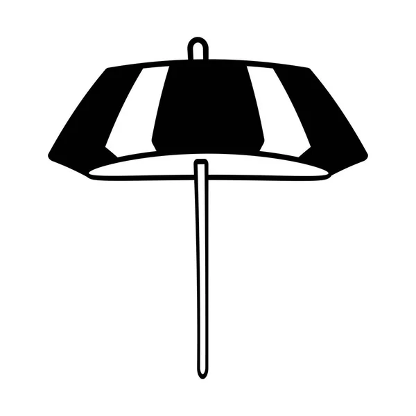 Kontur paraply parasol skiss beach — Stock vektor