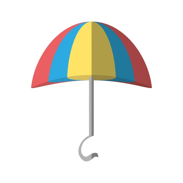 Cartoon s umbrella beach icon — Stock Vector
