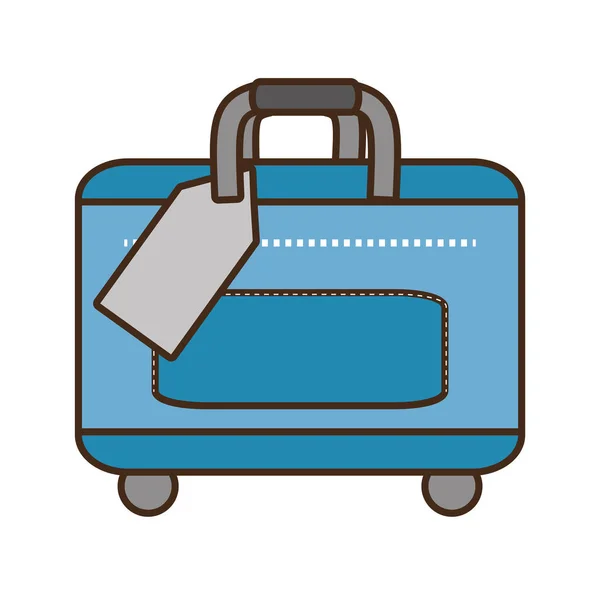 Blue Bag Packback Reisende — Stockvektor