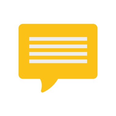 Sarı balon konuşma diyalog konuşmak