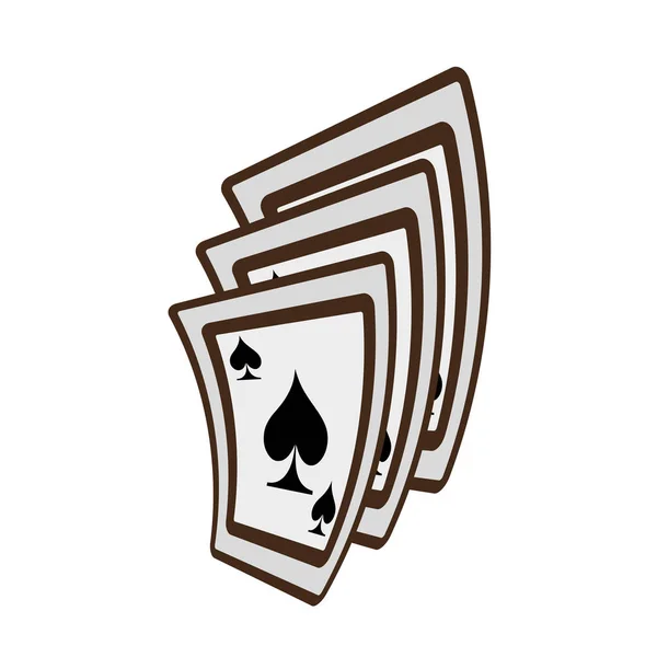 ACE spades trollkarl visar spelar — Stock vektor