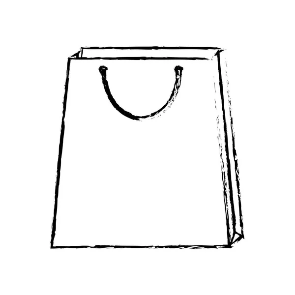 Bag gift present sketch outline — Stock Vector