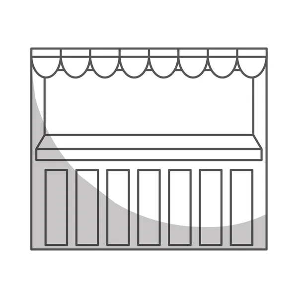 Tienda stand icono imagen — Vector de stock