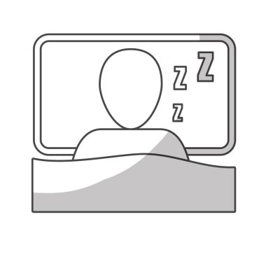 kişi uyku simge görüntüsü