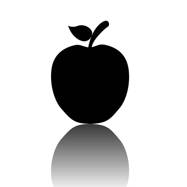 Icône pomme fruit image — Image vectorielle