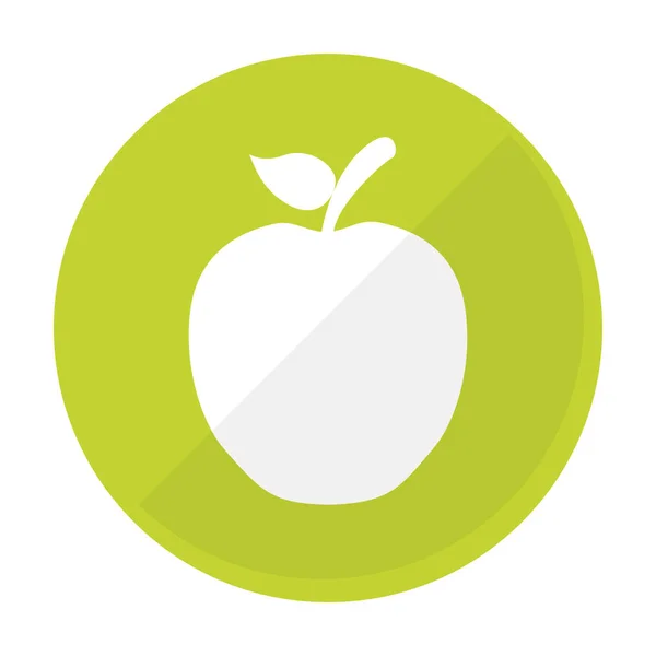 Obraz ikony owoce jabłka — Wektor stockowy