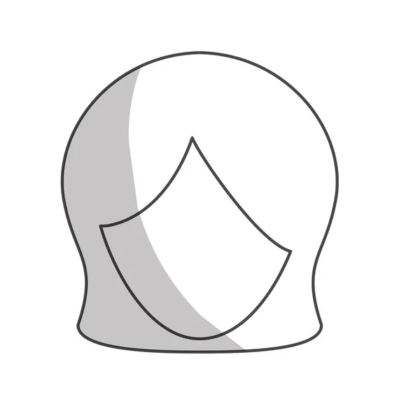 Immagine icona donna senza volto — Vettoriale Stock