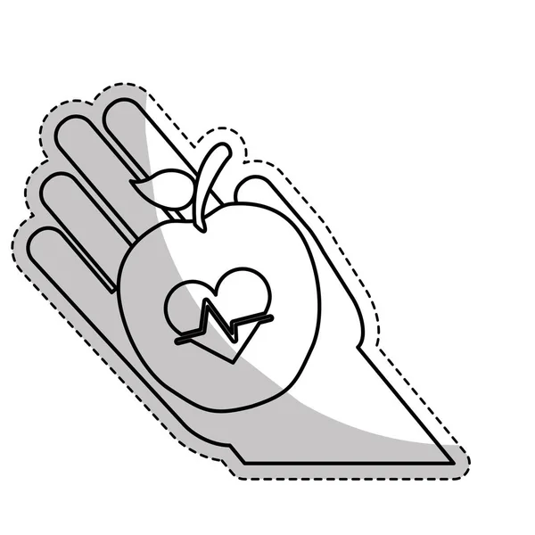 Imagen de icono relacionada con la atención médica — Vector de stock
