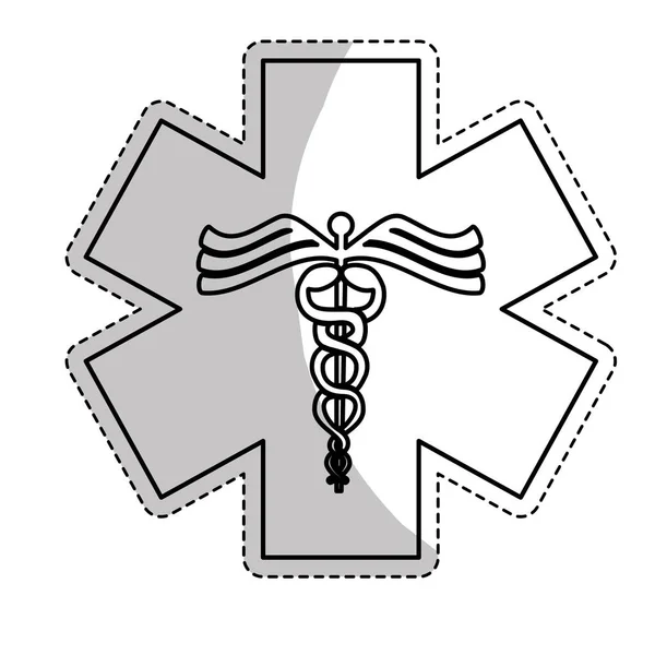 Imagem do ícone da haste asclepius — Vetor de Stock