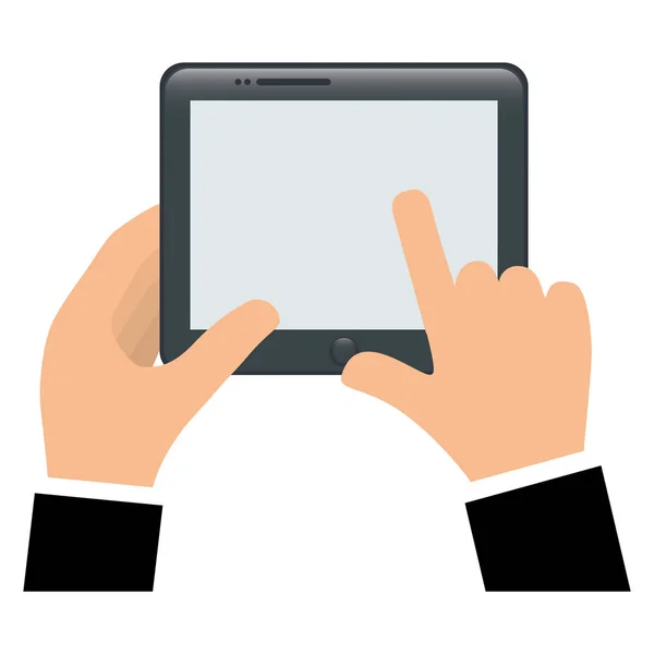 Tablett digital enhet ikonbild — Stock vektor