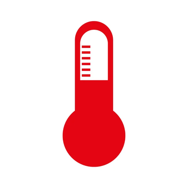 Analoge thermometer pictogramafbeelding — Stockvector