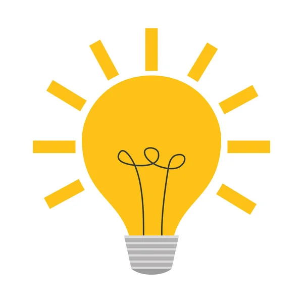 Regular lightbulb icon image — Stock Vector