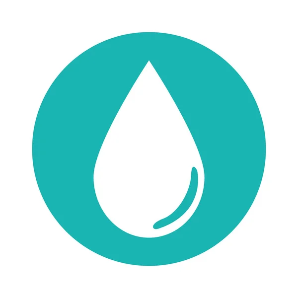 Water droplet icon image — Stock Vector