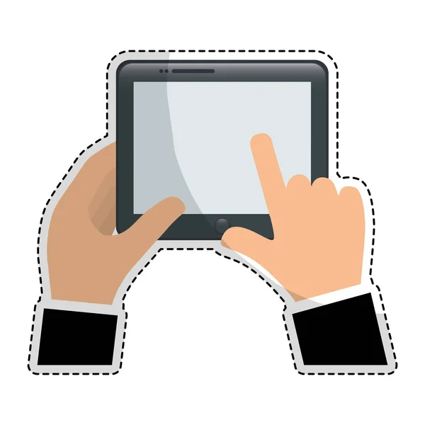 Tableta icono de dispositivo digital imagen — Archivo Imágenes Vectoriales
