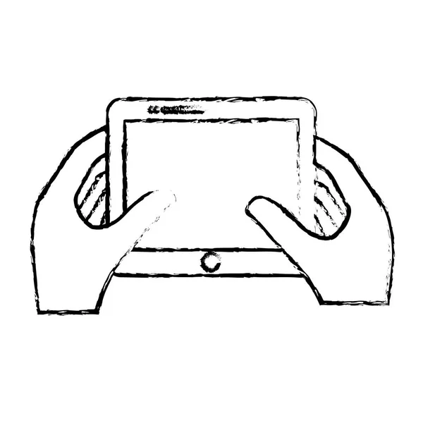 Tablette image icône de l'appareil numérique — Image vectorielle