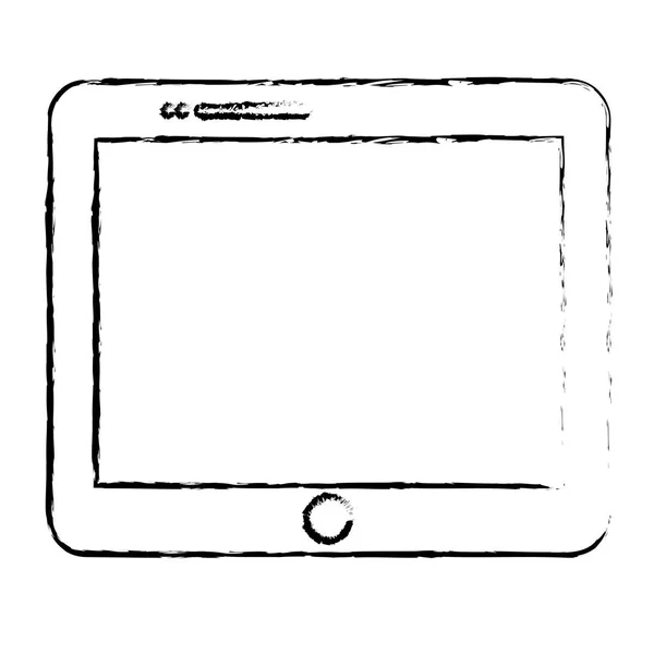 Tablette image icône de l'appareil numérique — Image vectorielle