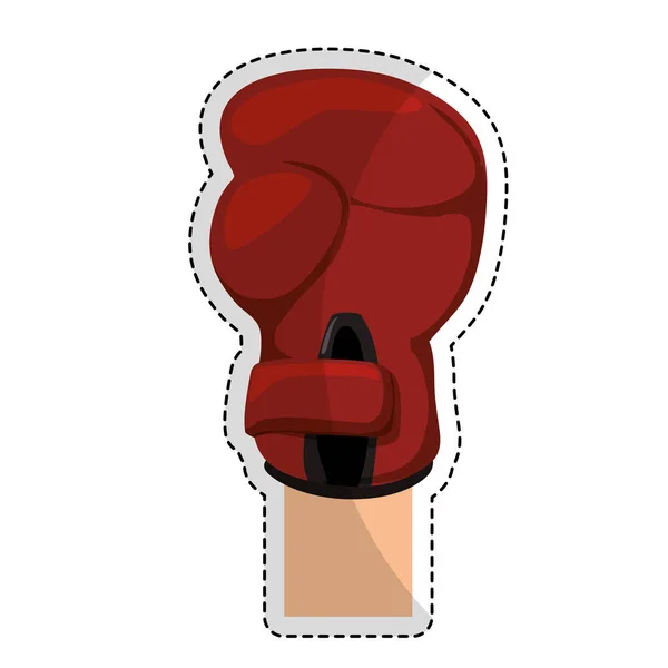 Imagen icono de boxeo — Vector de stock