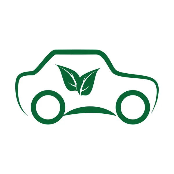 Eco coche amigable icono de imagen — Vector de stock