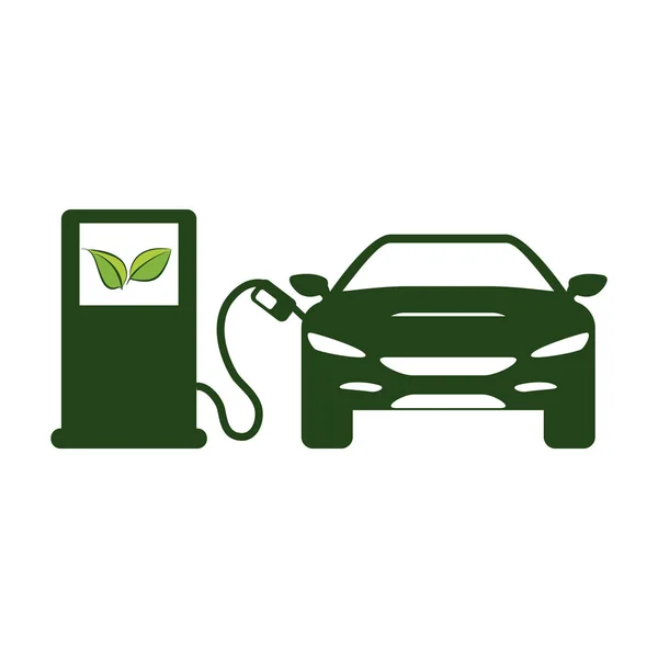 Eco-friendly immagine icona auto — Vettoriale Stock