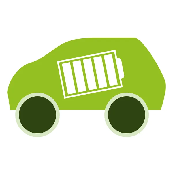 Obraz ikony Eco przyjazny samochód — Wektor stockowy
