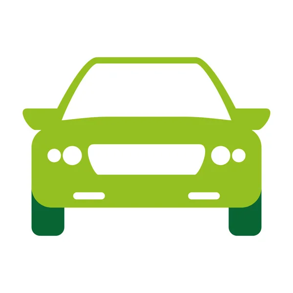 Imagen del icono de la vista frontal del coche — Vector de stock