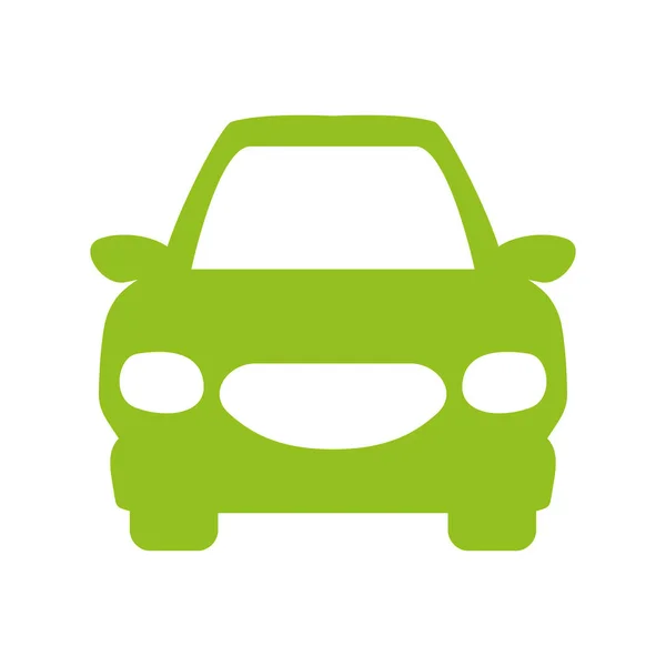 Imagen del icono de la vista frontal del coche — Vector de stock