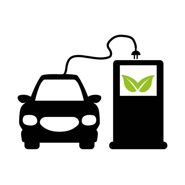 Eco friendly car icon image — Stock Vector