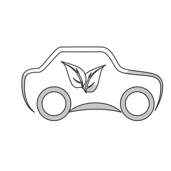 Eco coche amigable icono de imagen — Vector de stock