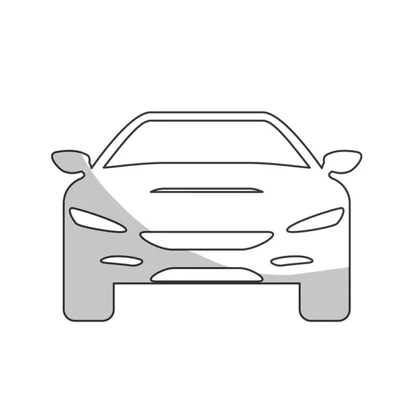 Imagem do ícone da vista frontal do carro — Vetor de Stock