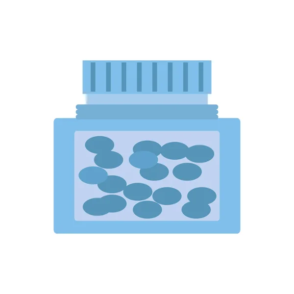Médicament bouteille pilule capsule santé — Image vectorielle