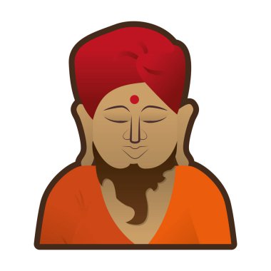 Buda meditasyon din Hint sembolü baş