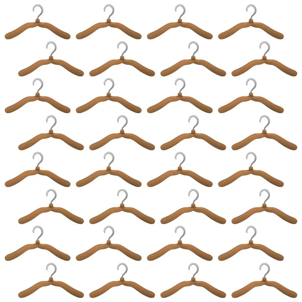 Haken Kleiderbügel nahtloses Muster — Stockvektor