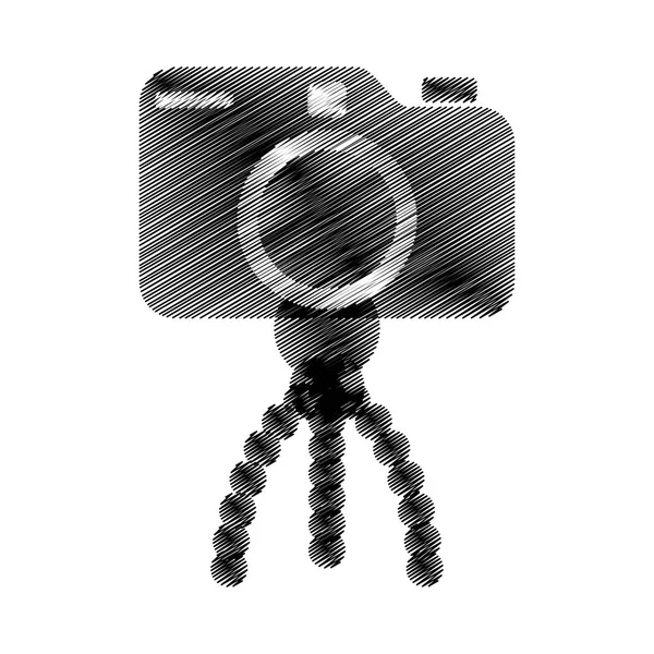 Fotopictogram camera foto's statief — Stockvector