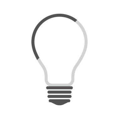 İzole ampul simgesi