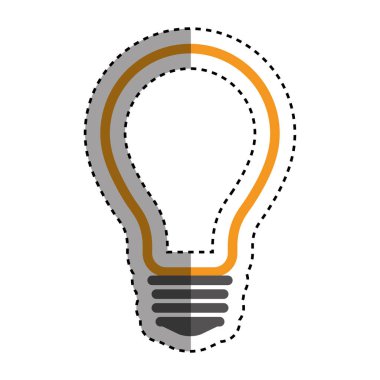 İzole ampul simgesi