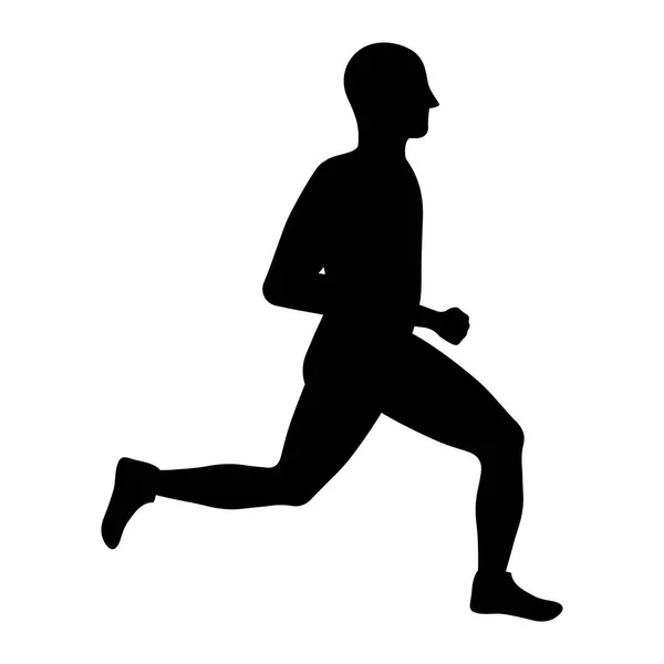 Man running fitness — Stock Vector