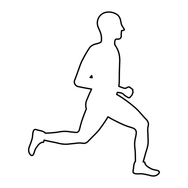 Hombre corriendo fitness — Archivo Imágenes Vectoriales