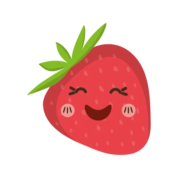 Φράουλα νωπά φρούτα — Διανυσματικό Αρχείο