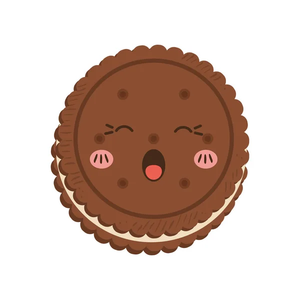 Heerlijke cookie Cartoon — Stockvector