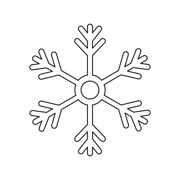 Neve invernale fiocco di neve — Vettoriale Stock