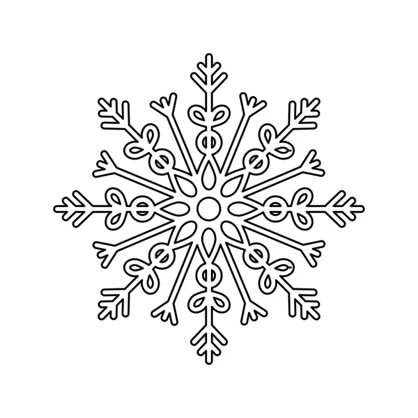 Снежинка зимняя — стоковый вектор