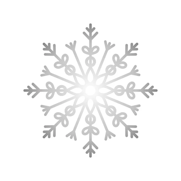 Copo de nieve invierno nieve — Vector de stock